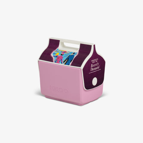 Angle View | Beetlejuice™ Handbook for the Recently Deceased Little Playmate 7 Qt Cooler::::Trademarked tent-top design