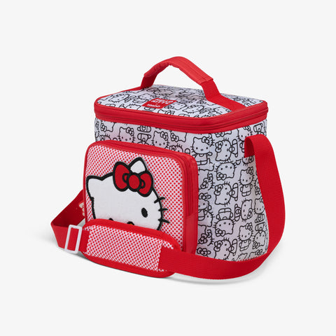 Angle View | Hello Kitty® Classic Square Lunch Cooler Bag::::Storage pocket 