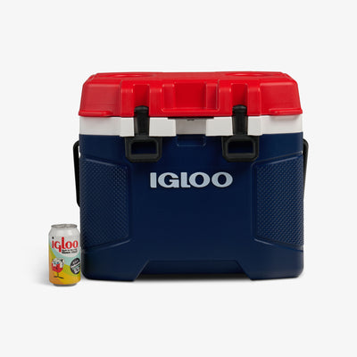 Size View | Trailmate 25 Qt Cooler::Americana::Holds up to 38 cans
