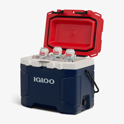 Open View | Trailmate 25 Qt Cooler::Americana::Insulated walls (1.5”) & lid