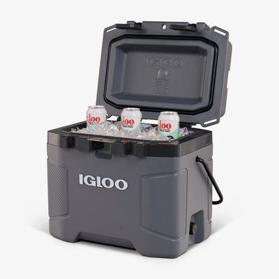 Open View | Trailmate 25 Qt Cooler::Carbonite::Insulated walls (1.5”) & lid