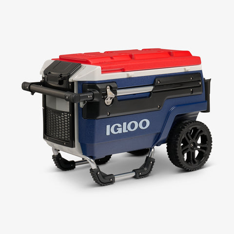 Angle View | Trailmate Journey 70 Qt Cooler::Americana::THERMECOOL™, eco-friendly insulation